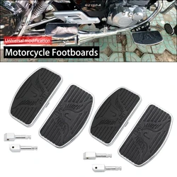 For Honda Shadow Suzuki Yamaha V-star Kawasaki Vulcan Universal Motorcycle Adjustable Front Rear Footrests Footboard Floorboards