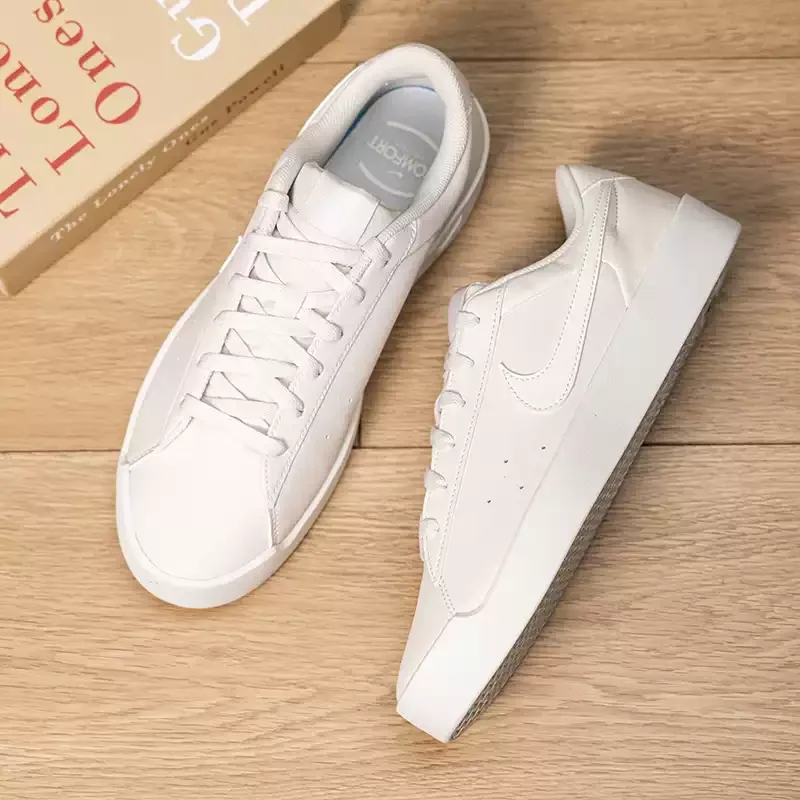 Nike Men Low Top Skate Shoes IQ9750-007 Premium Leather Lightweight Daily Casual Sneakers