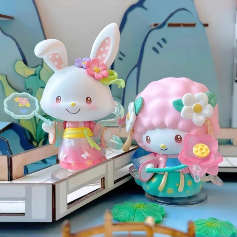 

Предпродажа, новые оригинальные персонажи Sanrio, сезоны, праздничная серия Attirers, слепая коробка, игрушки с героями мультфильмов «Hello Kitty», настольные украшения, подарок