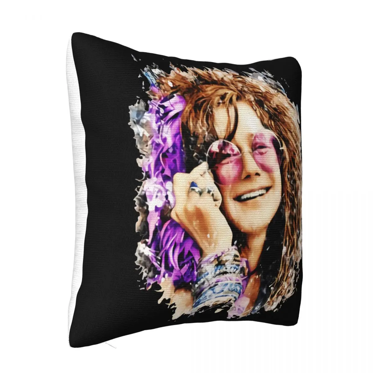 2018 Fashion Black T Womens Janis Joplin Print Crew Boy Halloween 2021 Latest Interested Oversize Style Geek Pillow Case