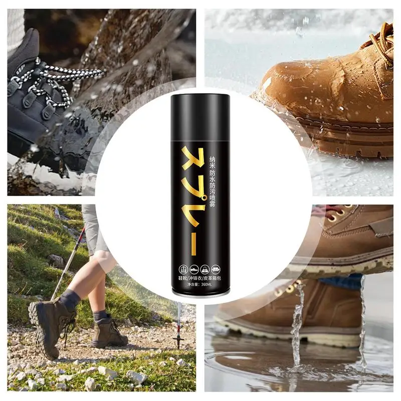 260ml Rain And Stain Spray Hightech Protector Spray Nano Waterproof spray Repel Shoe Protectant for Sneaker Leather Canvas