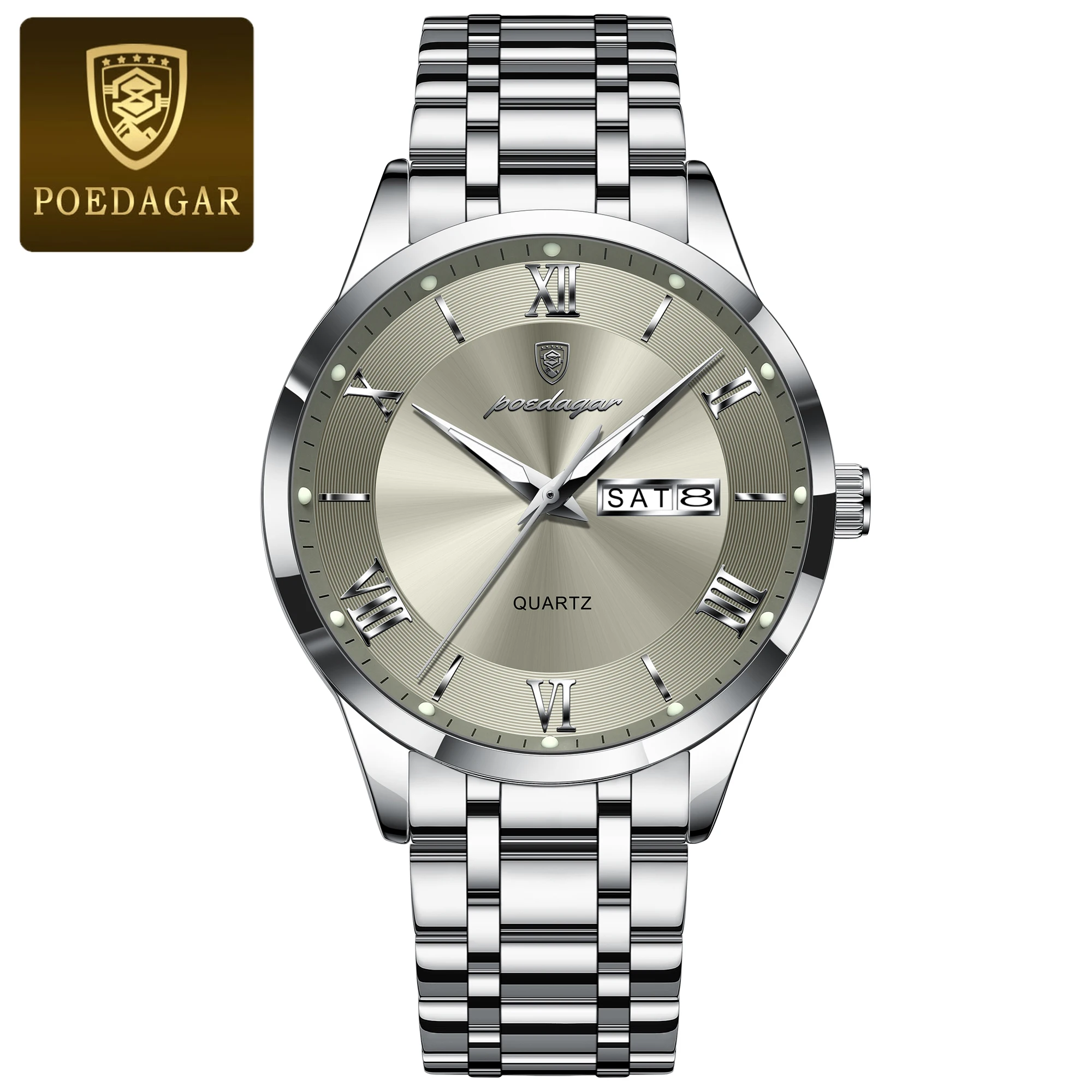 Men's Luxury Waterproof Quartz Watch with Luminous Features