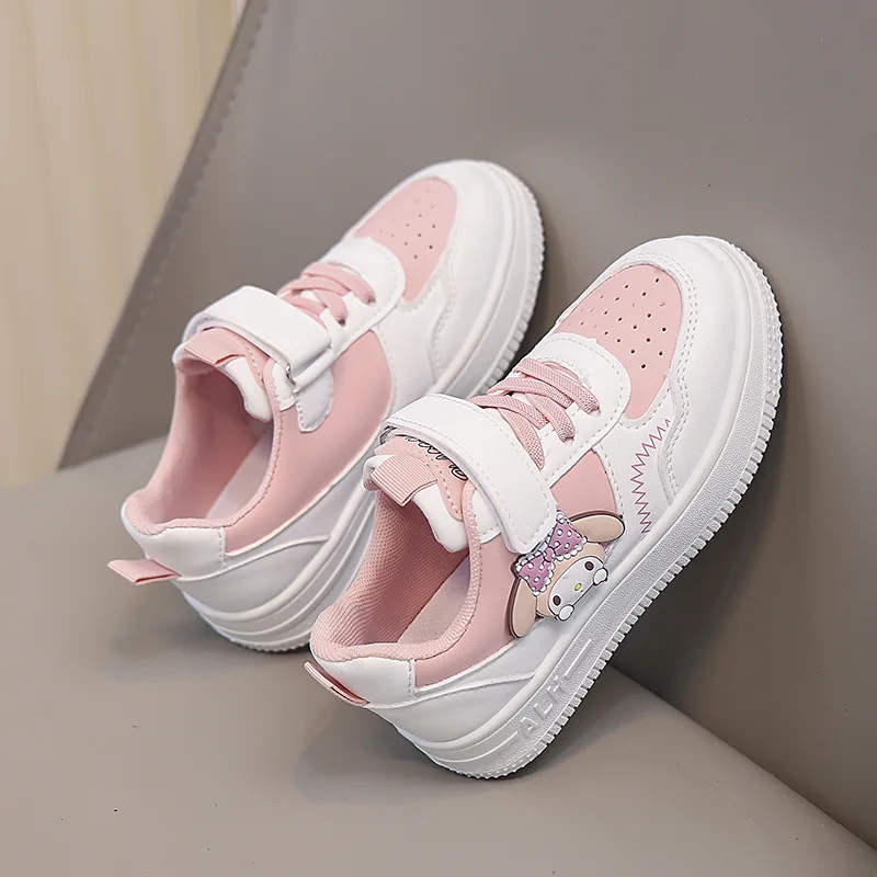

Sanrio kuromi girls casual shoes board shoes new spring and autumn children soft sole breathable sports shoes girls students