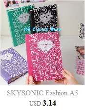 SKYSONIC Neue Ankunft A5 Zipper Binder Sammeln Buch Glitter Cover Organizer Journal Notebook Kugel Transparent PVC Fotoalbum – Detail 13