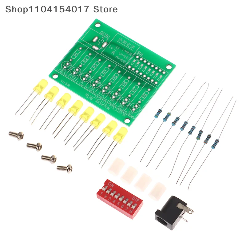 

LED Current Test Ohm's Law Electronics Teaching Lab Practical Training Soldering Set DIY Electronics Soldering Kit