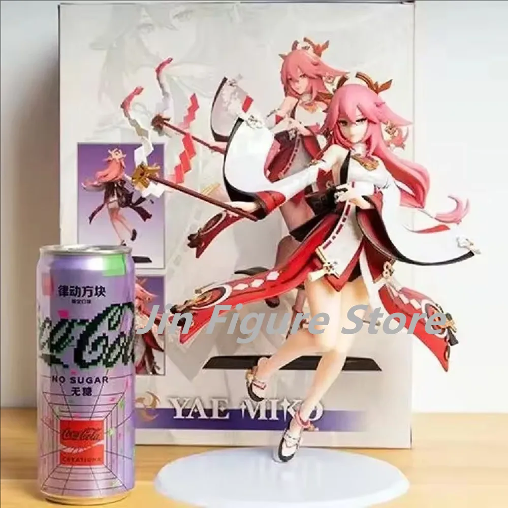 

Genshin Impact Yae Miko Game Character Sculpture Action Anime Statue Figures Cartoon Collectible Model Toy