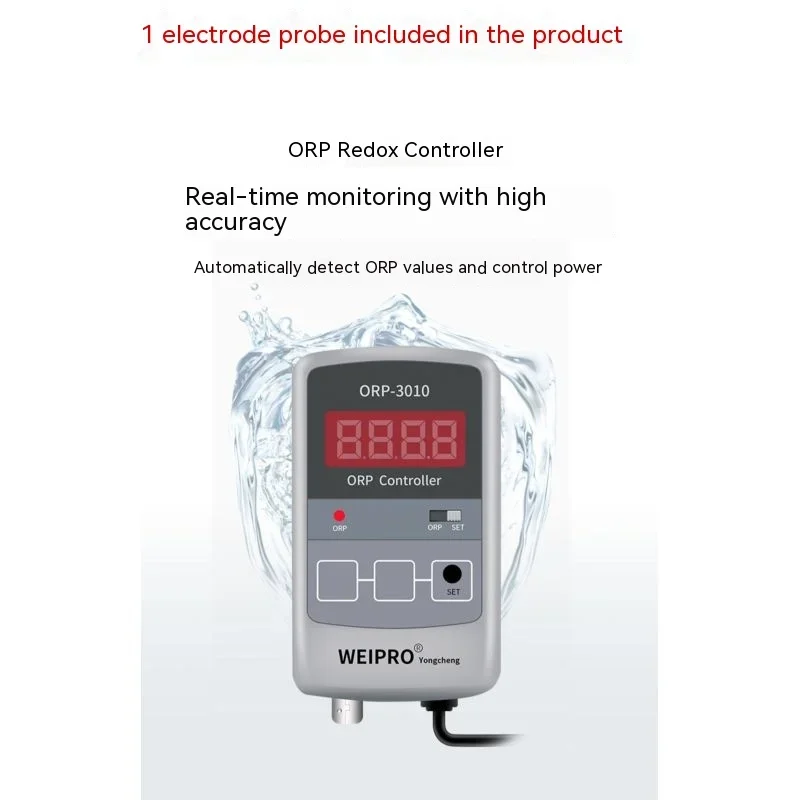 Imagem -04 - Weipro Orp3010 Fish Tank Coral Redox Value Test Controller Orp Controller Orp-3010