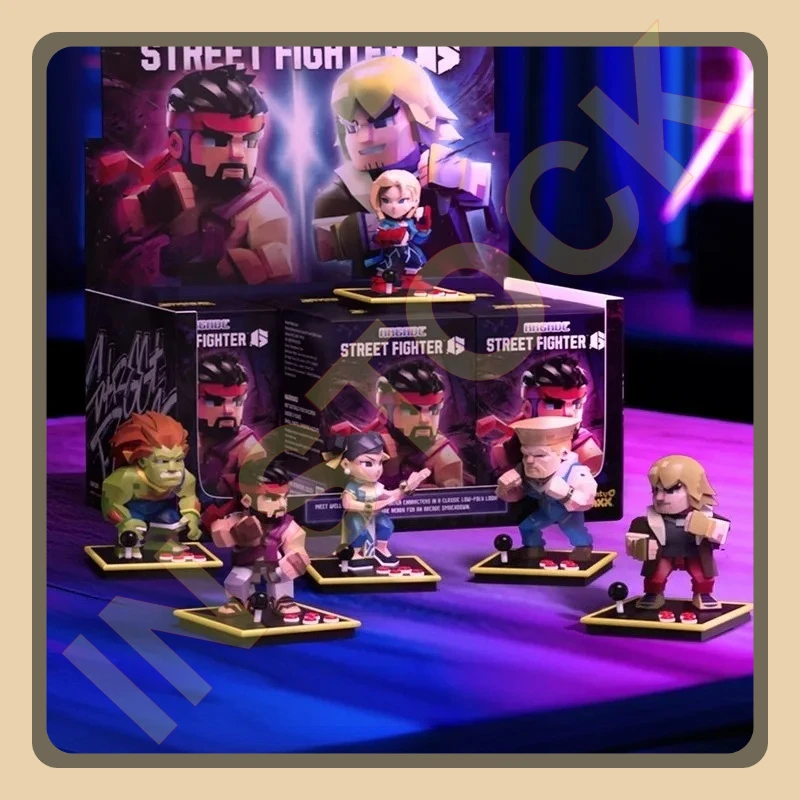 

New In Stock Mighty Jaxx Street Fighter Arcade Game Pixel Series Blind Box Art Toy Figure Collection Decor Model