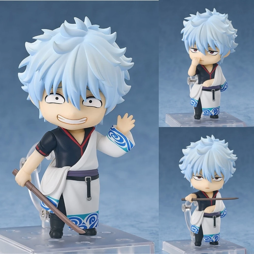 

GINTAMA Аниме Фигурка Sakata Gintoki Kagura Shimura Shinpachi Q версия Виниловая фигурка Kawaii Фигурки Коллекционная модель игрушки