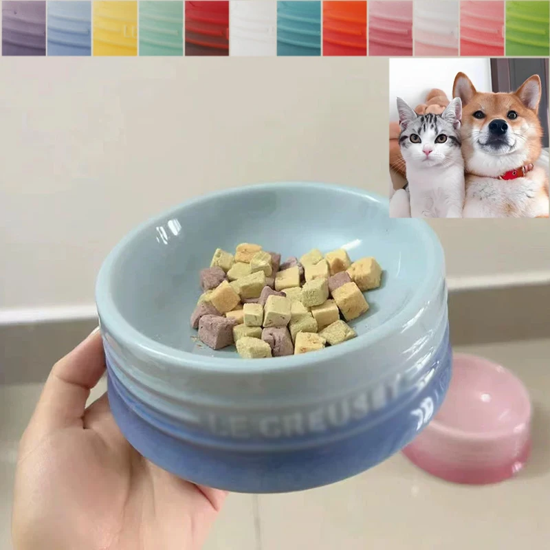 

Premium Gradient Ceramic Elevated Pet Bowl Large Capacity Anti-Flip Design Cat Dog Dish for Joint Health Easy To Clean Feeder