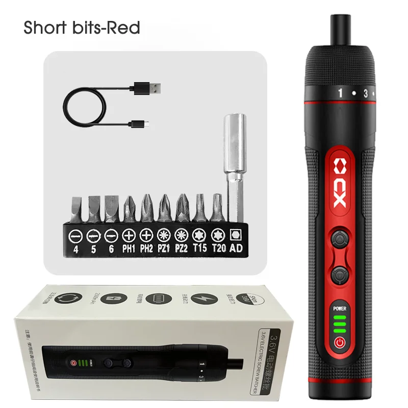 

High Quality Power Screw Driver Portable Automatic Multifunctional 3.6V Mini Cordless Power Screwdriver Sets with 11 Batch Heads