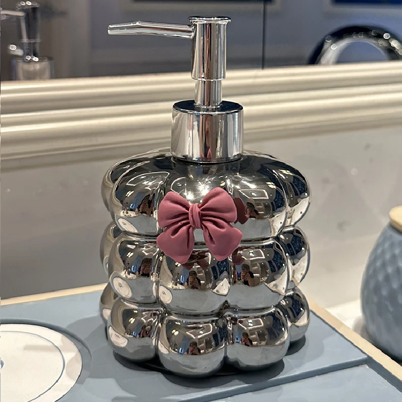 Bathroom Supplies Ceramic Emulsion Bottle Bathroom Shower Gel Press Bottle Creative Soap Dispenser Bathroom Decoration Modern