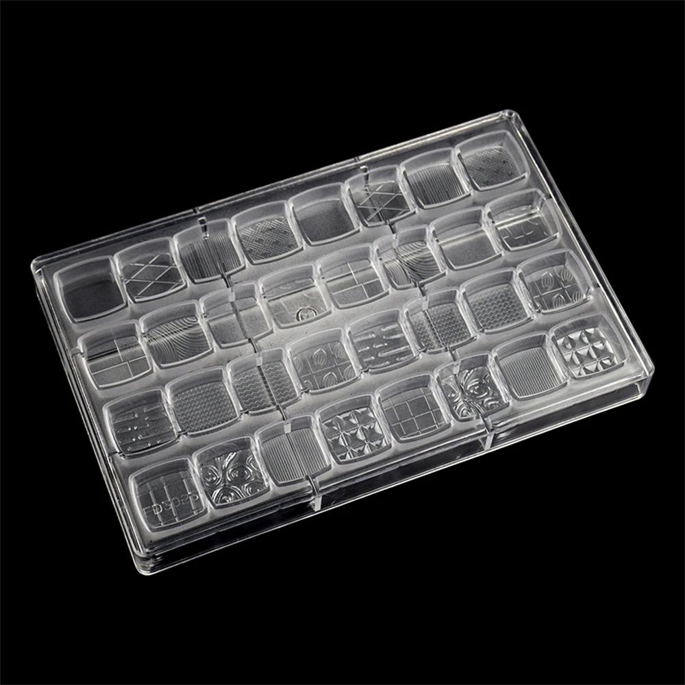 32 Cavity Chocolate Mould Tools 16 Styles Polycarbonate Chocolate Mold For Chocolates Bar Molds Form Tray Baking Pastry Tools