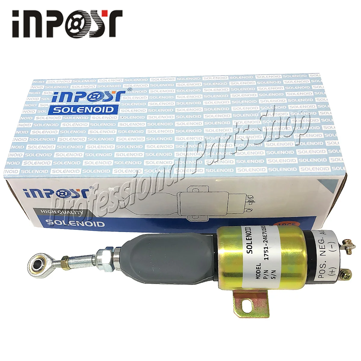 

1751-24E7U1B1S 24V Stop Solenoid Valve 2 terminals For Cummins 175124E7U1B1S 24VDC