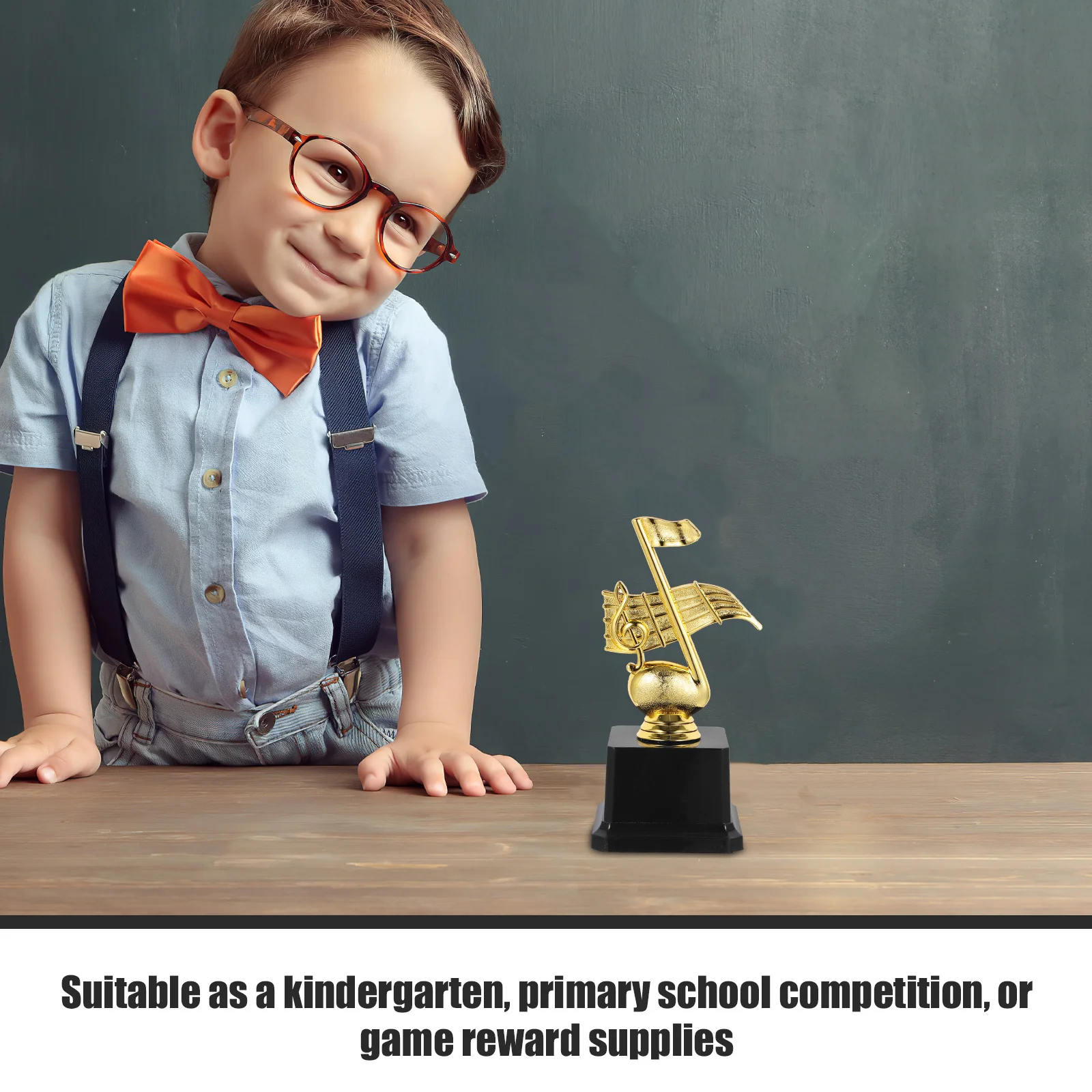 

Plastic Music Trophy Small Durable Lightweight Competition Award Singing Contest Prize Gift Trophy Musical Competition Gift