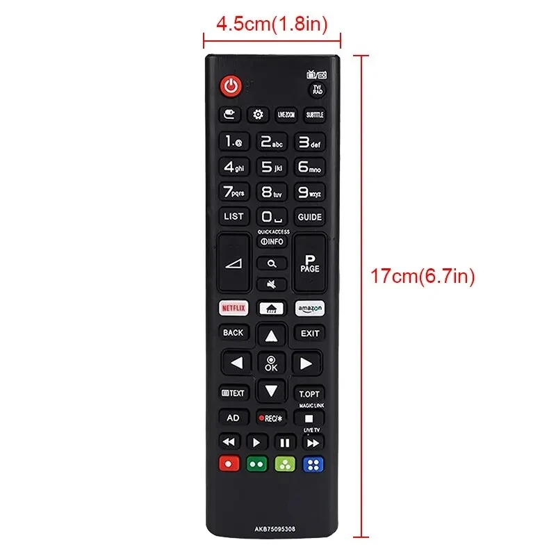 HIGH QUALITY ABS REMOTE CONTROL AKB75095308 FOR LG SMART TV 433MHZ