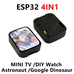 MINI TV con funda LVGL Astronaut C3, reloj con zumbador, pantalla táctil LCD de 1,69 pulgadas, ST7789, ESP32