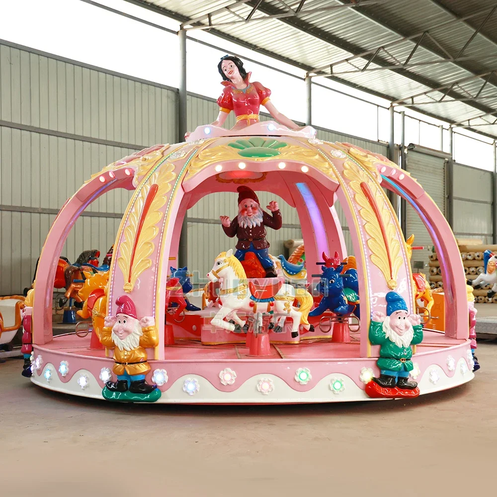 Factory Selling Commercial Merry-Go-Round Amusement Children Carousel Crown Carousel Horse For Sale