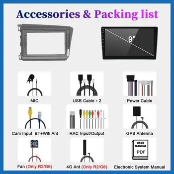 8 最佳銷售 2014年本田思域安卓觸控螢幕 - №4