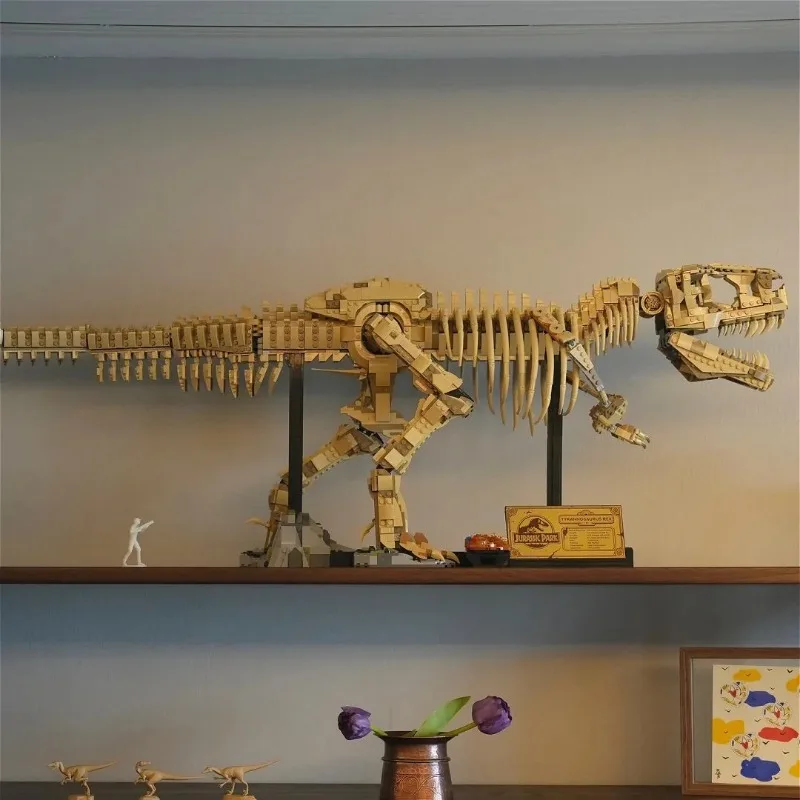 

3145 шт. Набор динозавров из серии «Парк динозавров», окаменелости динозавров, Тираннозавр Рекс 76968, подарки для вечеринок, подарки на Хэллоуин и подарки на день рождения