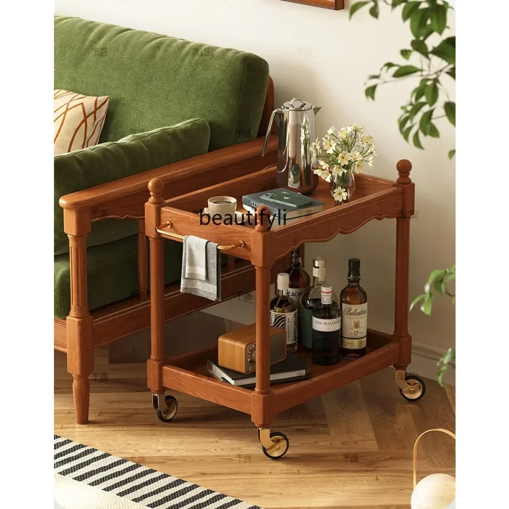 X4 Side Table Removable Snack Trolley Rack Household Kitchen Multilayer Storage Storage Rack
