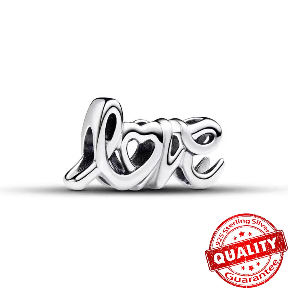 Graceful 925 Sterling Silver Passionate Love Heart Grateful Dangle Charm Fit Original Bracelet Jewelry Gift For Your Beloved Mom