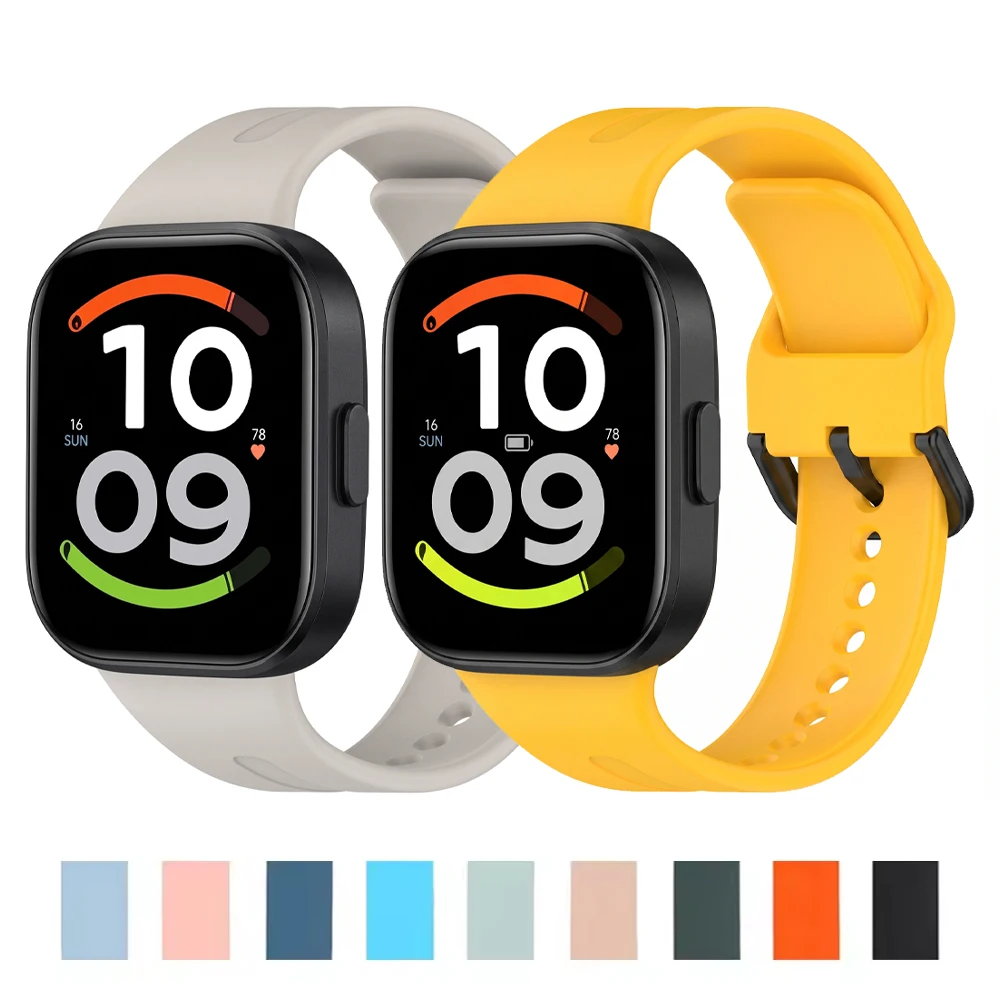 Armbänder für Redmi Watch 6 Active, 6 Lite, 5, 4 – Silikon-Sportarmbänder für Xiaomi Smart Band 8, 9, 10 Pro.