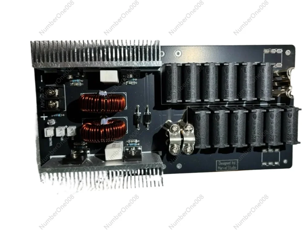 3KW ZVS Induction Melting Furnace, High Frequency Heating Module for Gold Silver Copper Aluminum, DIY Metal Smelter Kit