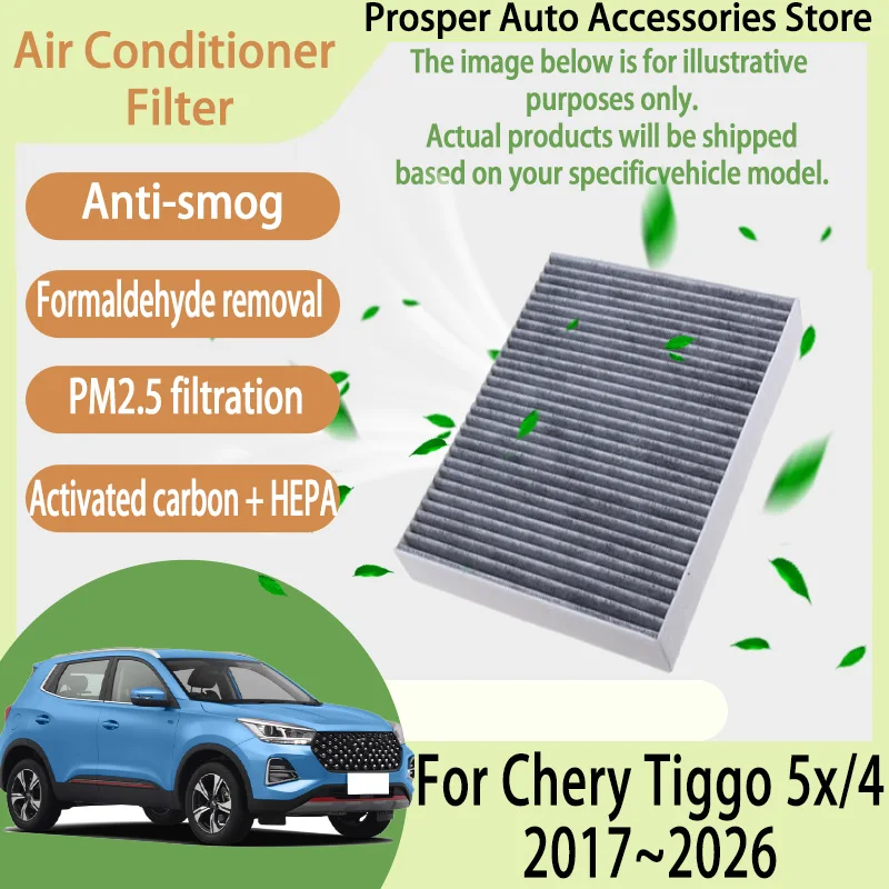 

For Chery Tiggo 5x/4 2017~2026 Car Cabin Pollen Air Conditioning A/C Filter Cabin Filter with Activated Carbon Car Accessories