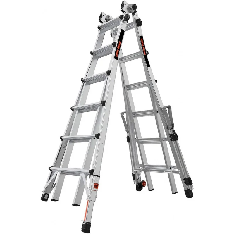 Little Giant Ladders, M26, 26 ft, Multi-Position Ladder, Aluminum, Type 1A, 300 lbs weight rating