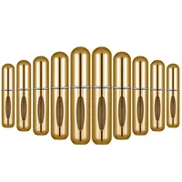 10PCS 5ML Bottom-Filling Pump Perfume Bottle Portable Travel Refillable Spray Bottle Mini Empty Cosmetic Containers