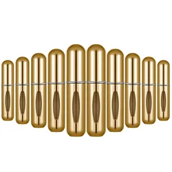 10PCS 5ML Bottom-Filling Pump Perfume Bottle Portable Travel Refillable Spray Bottle Mini Empty Cosmetic Containers
