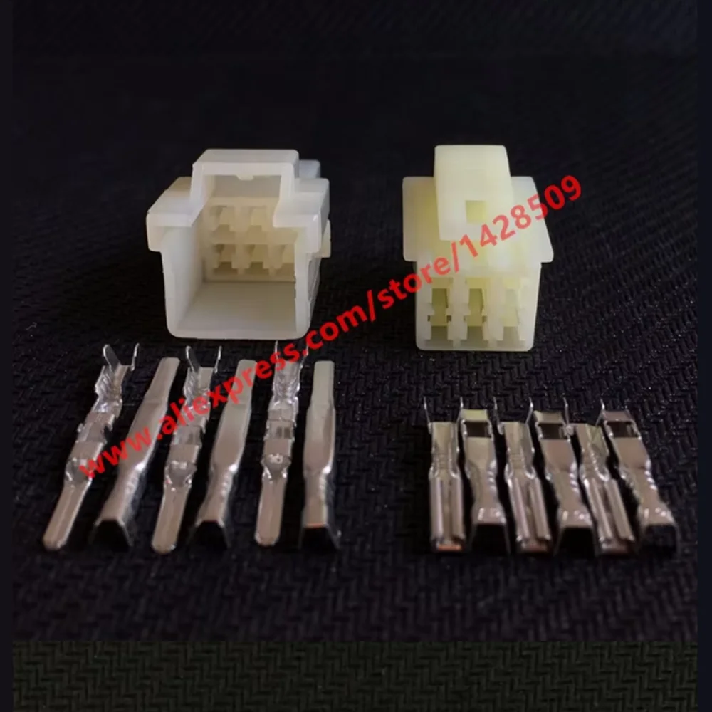 1 Pcs Sumitomo 6 Pin Male And Female Electrical Motorcycle Cable Harness Connector 6090-1218 6090-1149 With Terminals