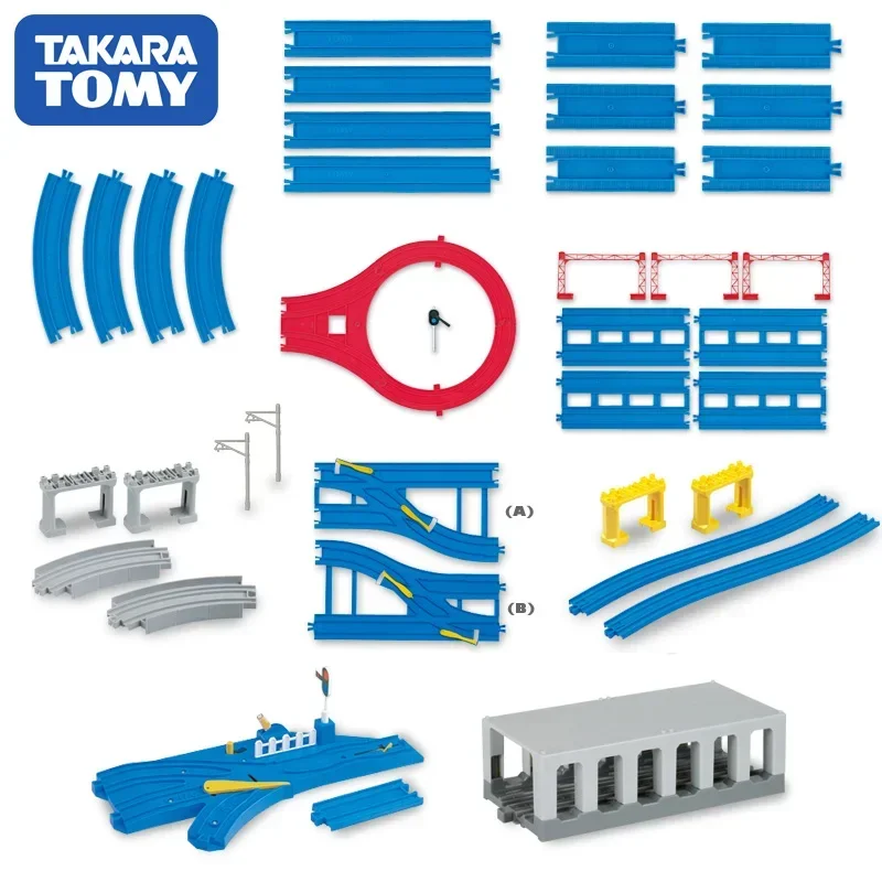 TAKARA TOMY Tomica Plarail DIY JR Series Railway Track Accessories Designs Model Creative Collage Toys Gift for Children Boys