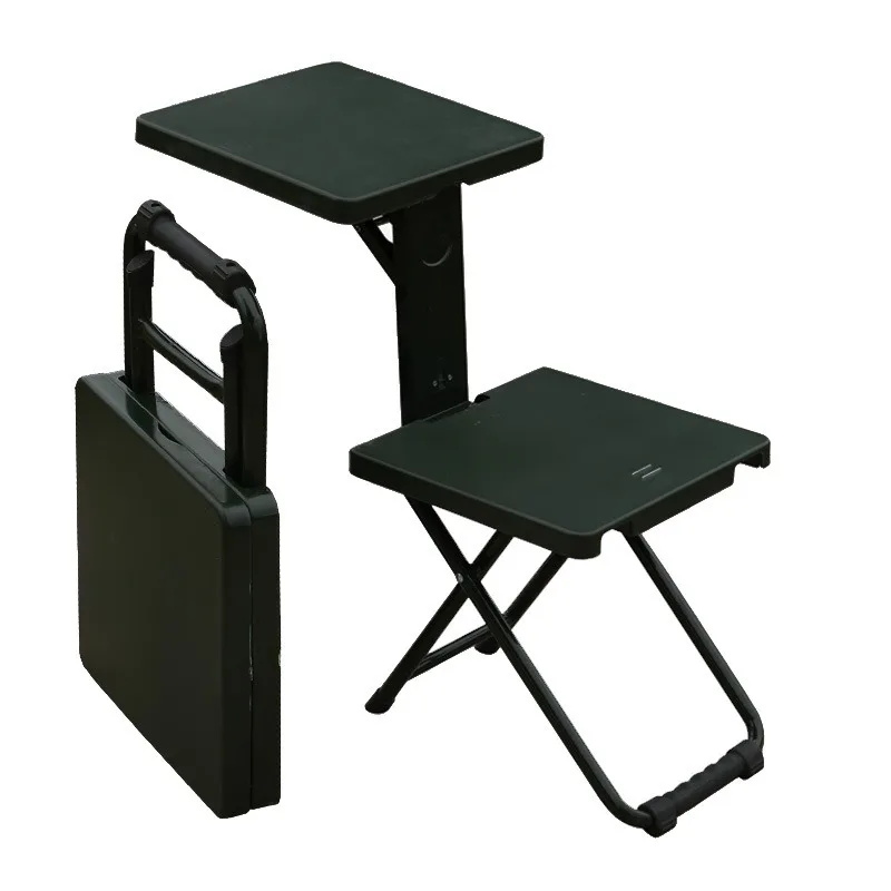 Multifunctional Portable Folding Camping Chair Outdoor Foldable Stool with Writing Board for Study