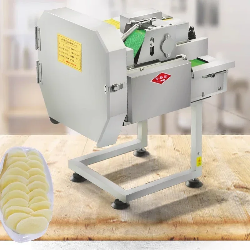 Multifunctional Vegetable Cutting Machine Fully Automatic Leeks and Onion Cutting Machine Pepper and Lotus Root Slicing