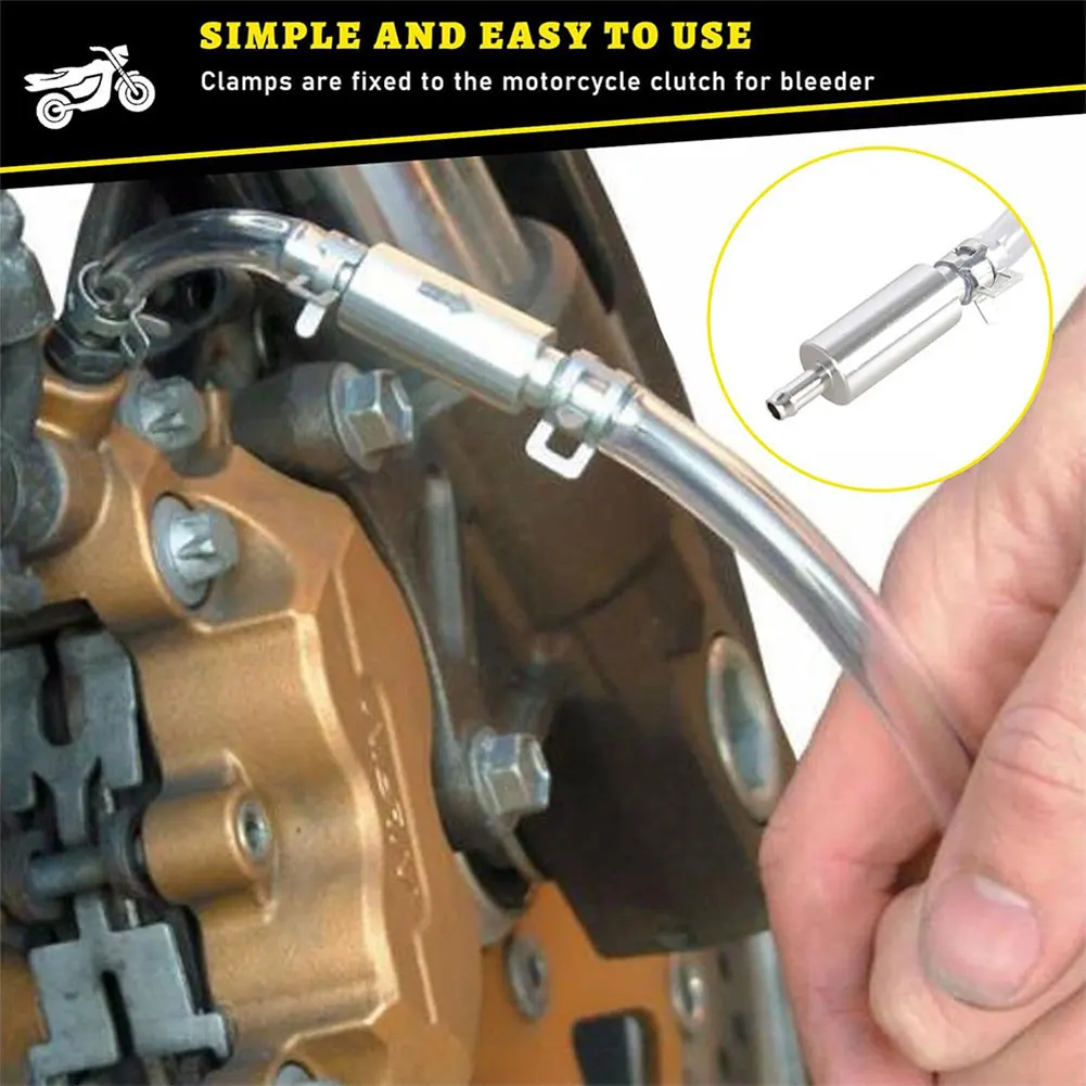 

Brake Fluid Bleeder Hose Wear Resist Vehicle Clutch Bleeder Pipe Leak-Proof Universal Brake Fluid Bleeder Kit Bleeding Tool Kit