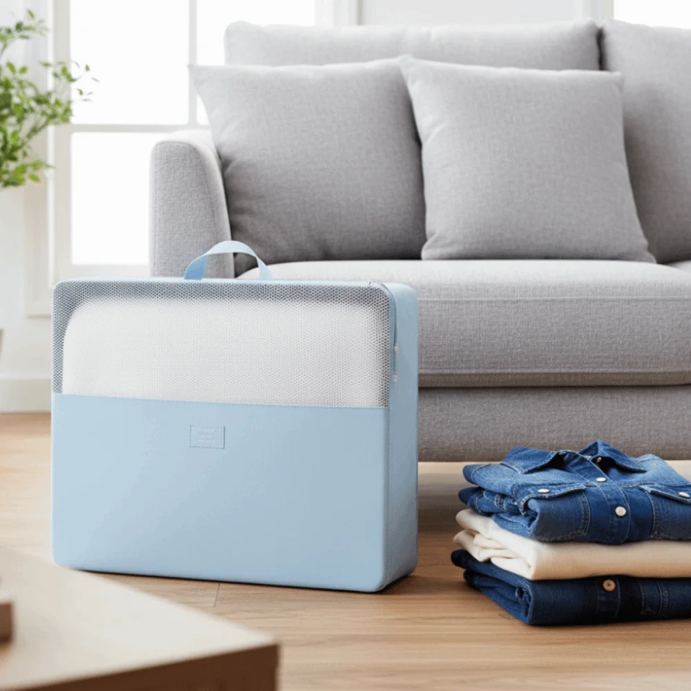 Visible Compressible Storage Bag Large Capacity Folding Clothes Quilt Storage Bag Dust-proof Clothes Packing Pouch Home Use