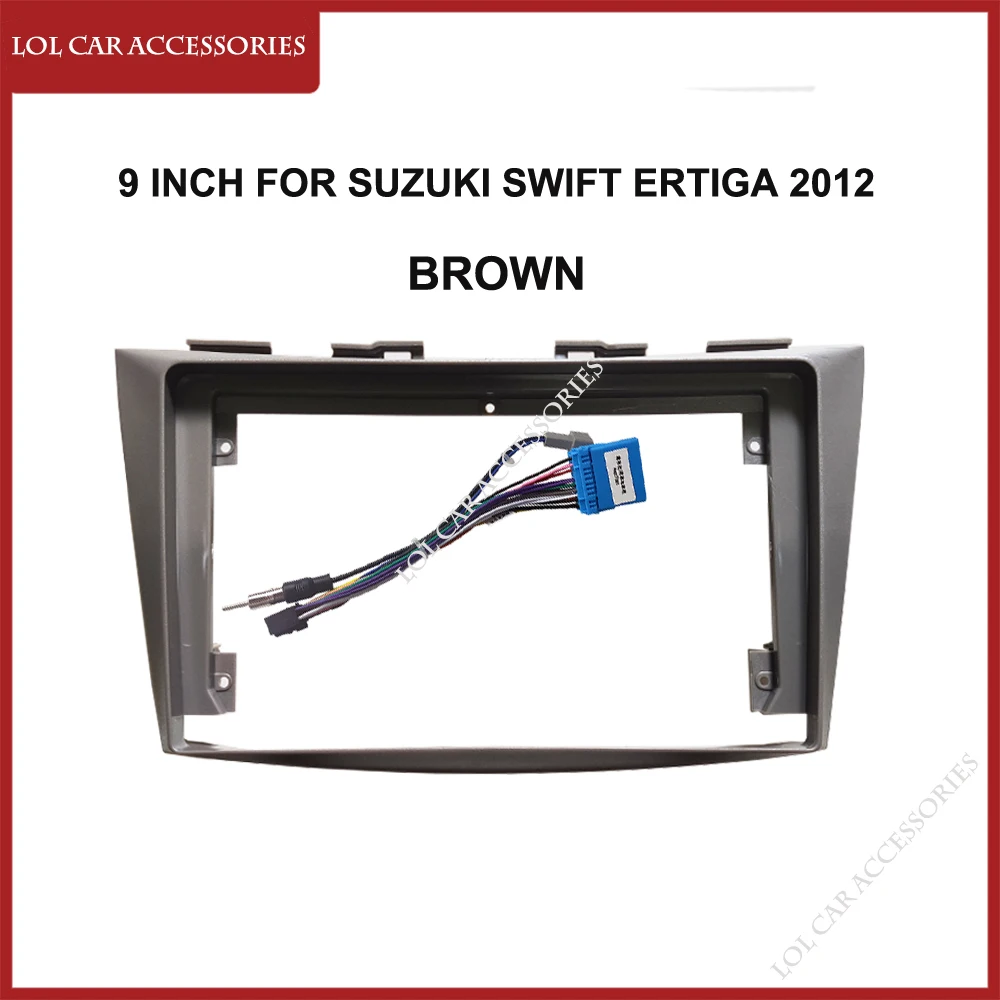 9 Inch Fascias For Suzuki SWIFT Ertiga 2012 Car Radio Stereo GPS MP5 Android Player 2 Din Panel Dash Board Cover Frame