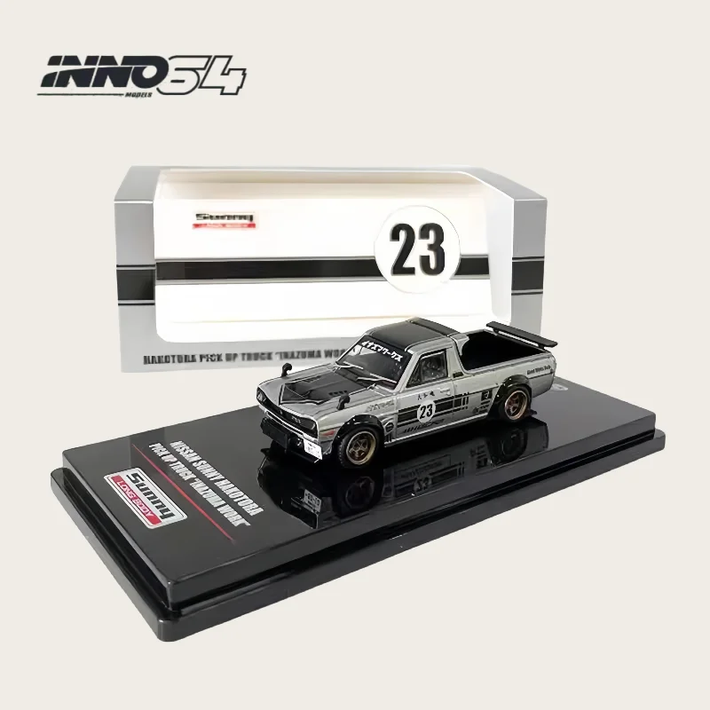 Пикап SUNNY HAKOTORA 1:64 No 23, литая под давлением миниатюрная имитационная модель из сплава, коллекционное украшение для взрослых, подлинная на складе