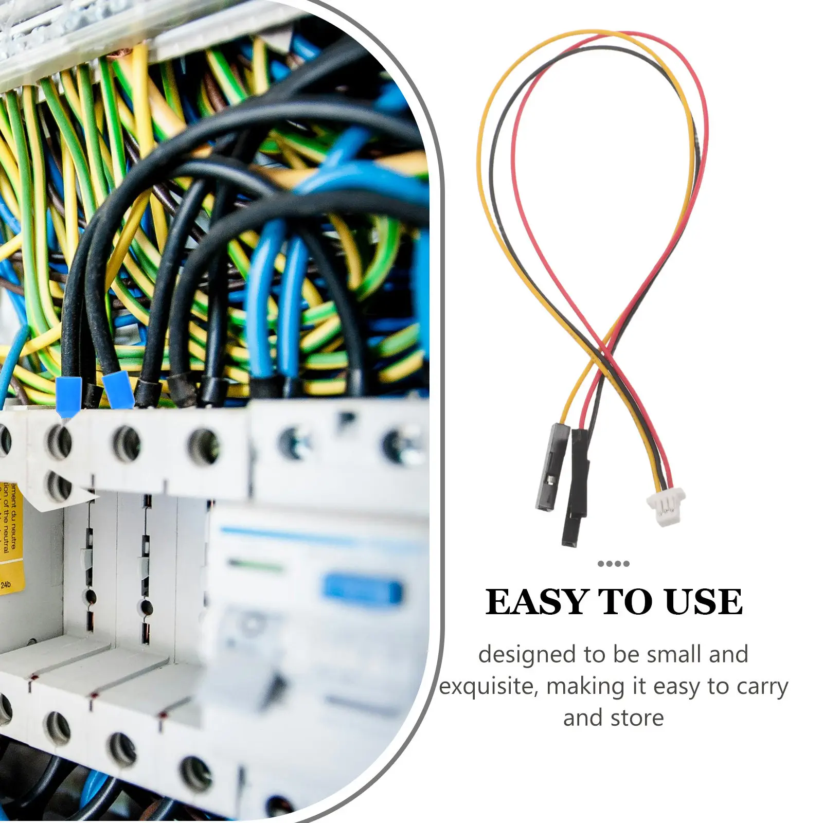 10Pcs Electronic Wire Conversion Cable Male to Female Connector Terminal Block Wire Connectors for Breadboard Sensor Circuit