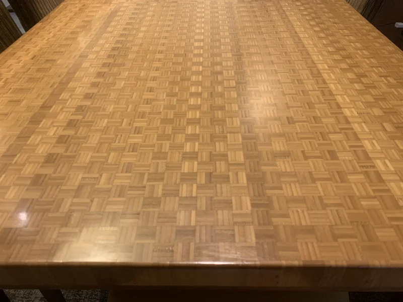 Durable Eco-Friendly Cutting Board & Kitchen Work Table End Grain Bamboo Butcher Block Table