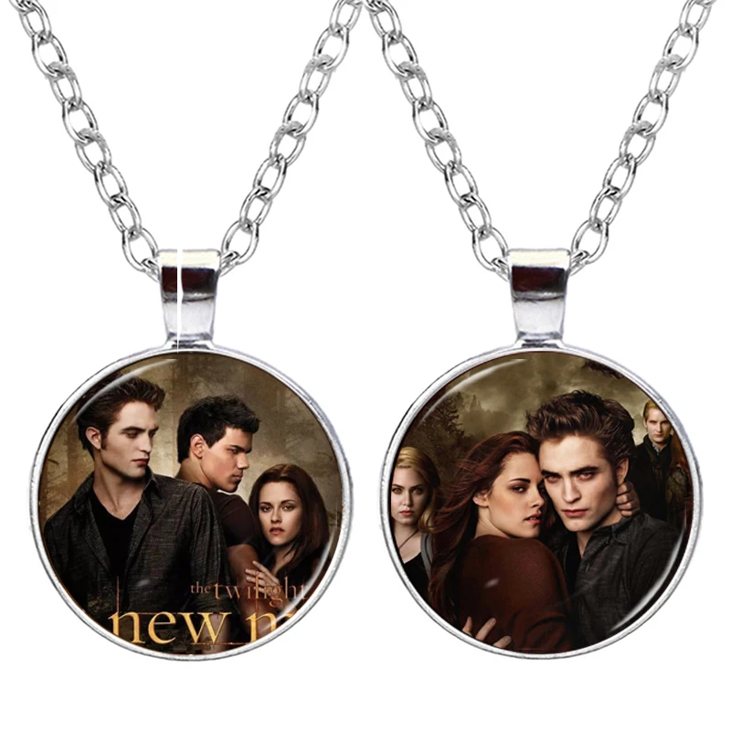 Twilight Vampire Movie Necklaces Bella Edward Jacob Character Pendant Jewelry Accessories For Men Women Fans Gift