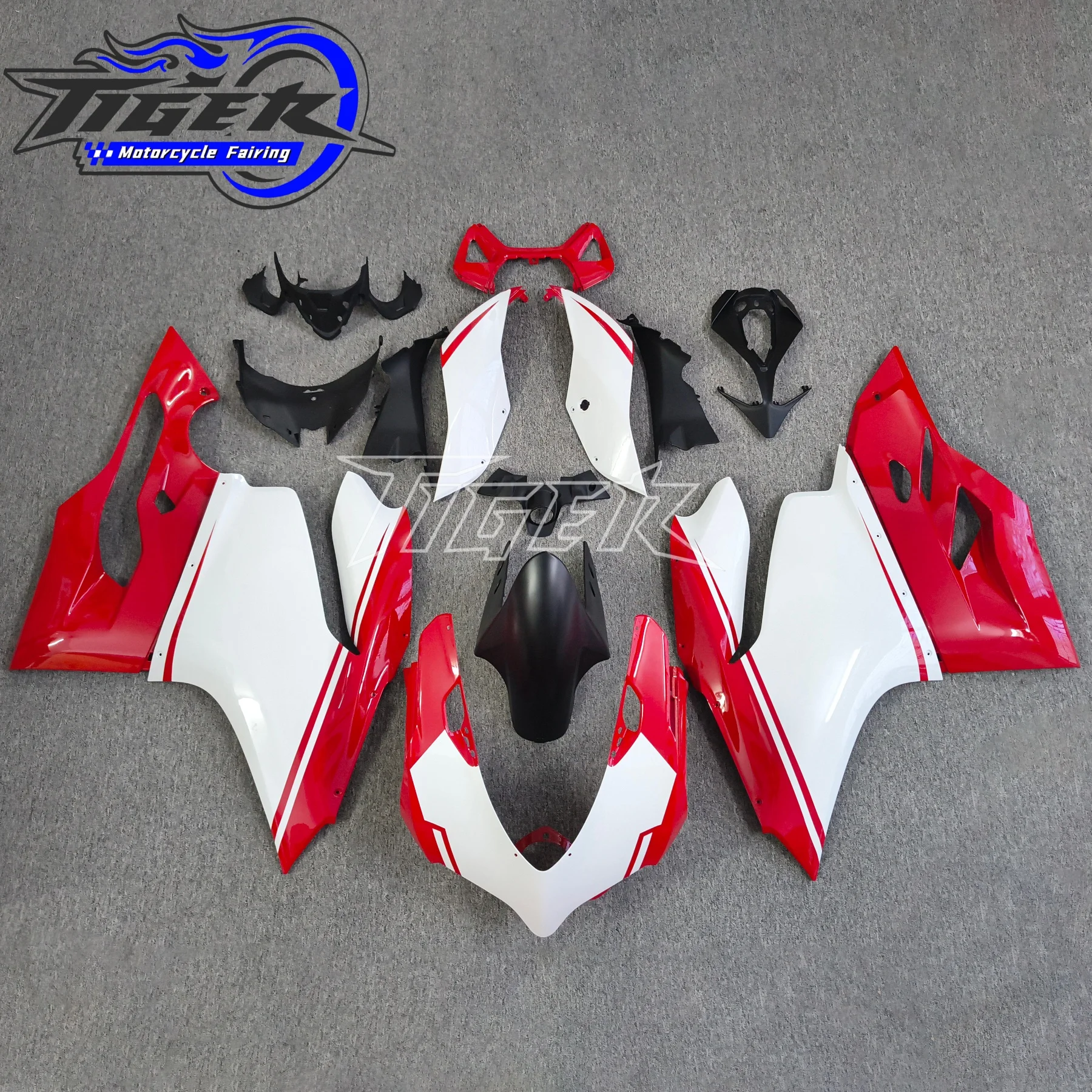 New ABS Motorcycle Fairings kit Fit For Ducati 899 1199 panigale 1199S 2012 2013 2014 2015 Custom Red White