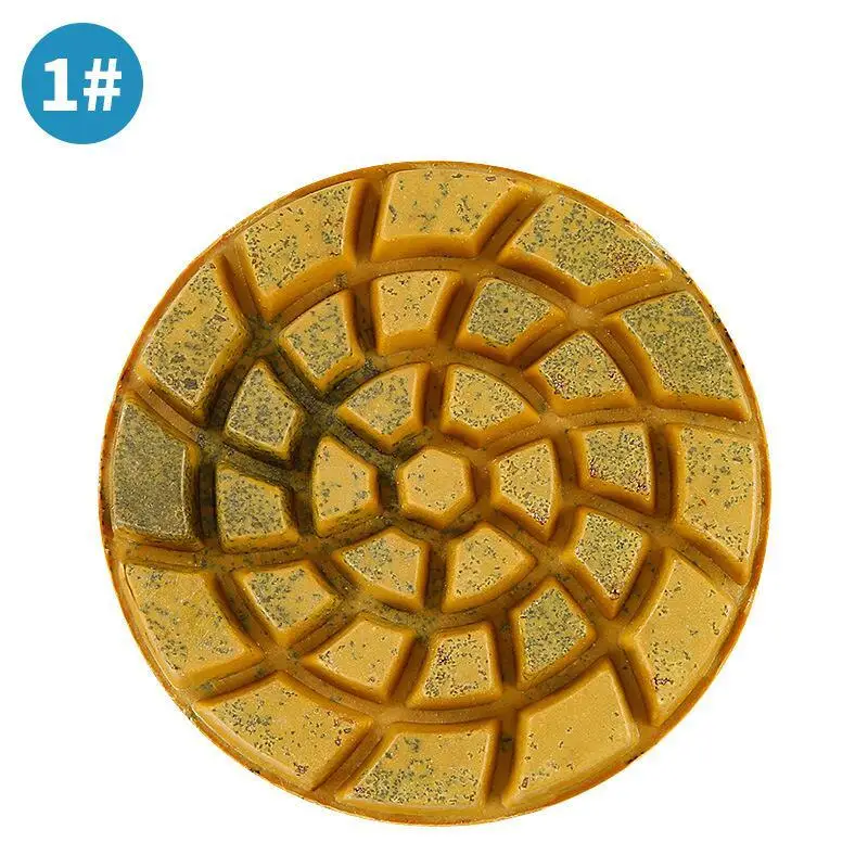 4-teiliges Set 4 Zoll 100mm Beton-Polierpads für Granit, Betonboden, Marmor, Stein, 4 Schleifscheiben für Nassanwendung, Schleifwerkzeug – Detail 6