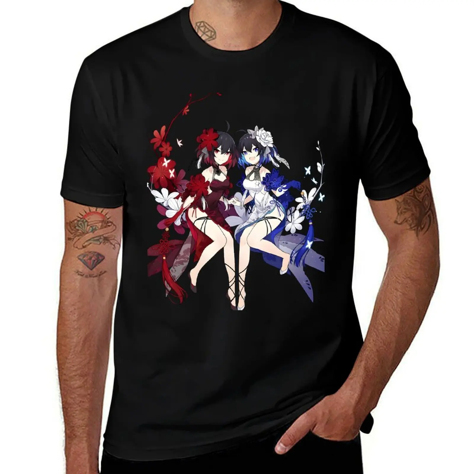 T-shirt léger imprimé Honkai Impact 3rd Seele Vollerei Doubled Bliss