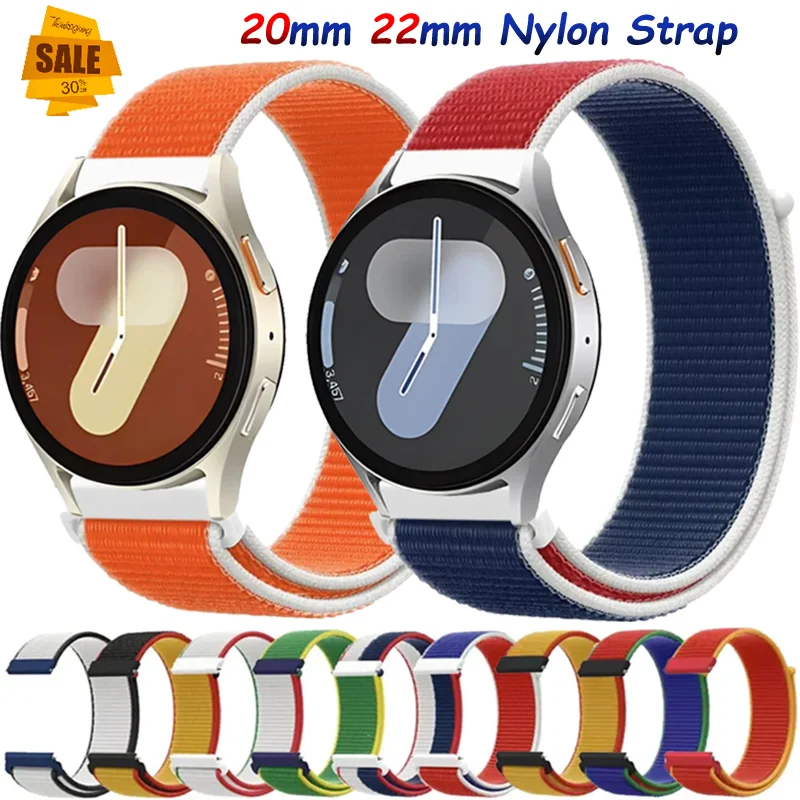 20/22 ミリメートルナイロンストラップサムスンギャラクシーウォッチ 7 6 5 4 44/40 ミリメートル快適なリストバンド Xiaomi ウォッチ S4-3-2 Redmi ウォッチ 5 Lite/アクティブ