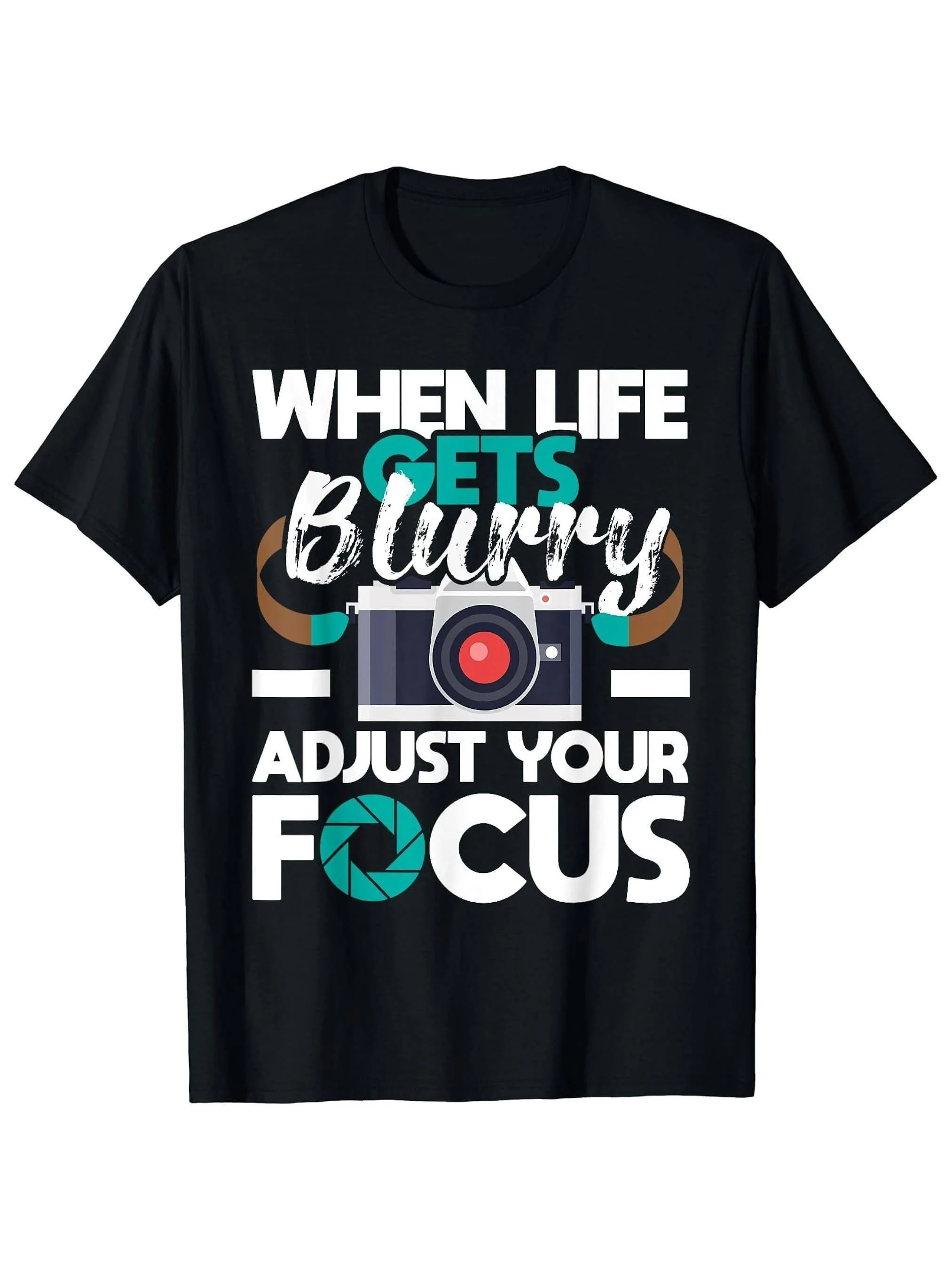 1pc, Single-Sided Print Round Neck Short Sleeve Men's T-Shirt 