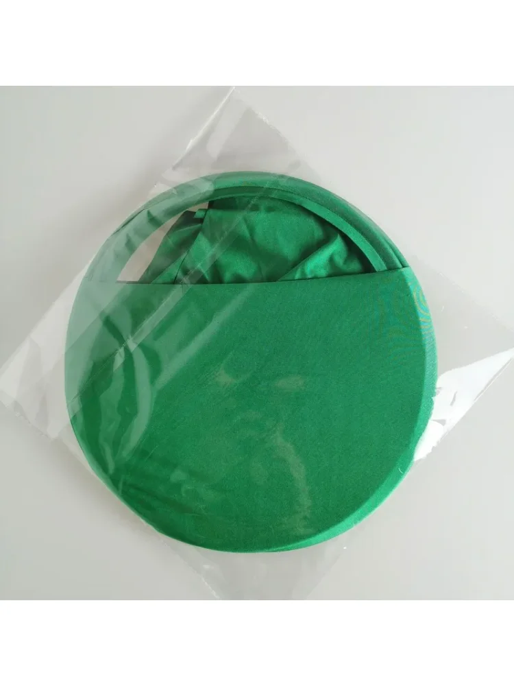 Generic Collapsible Laundry Basket Portable Stretchable Shape Stable Dirt Odor Proof Round Green For Home Bathroom Dirty Clothes