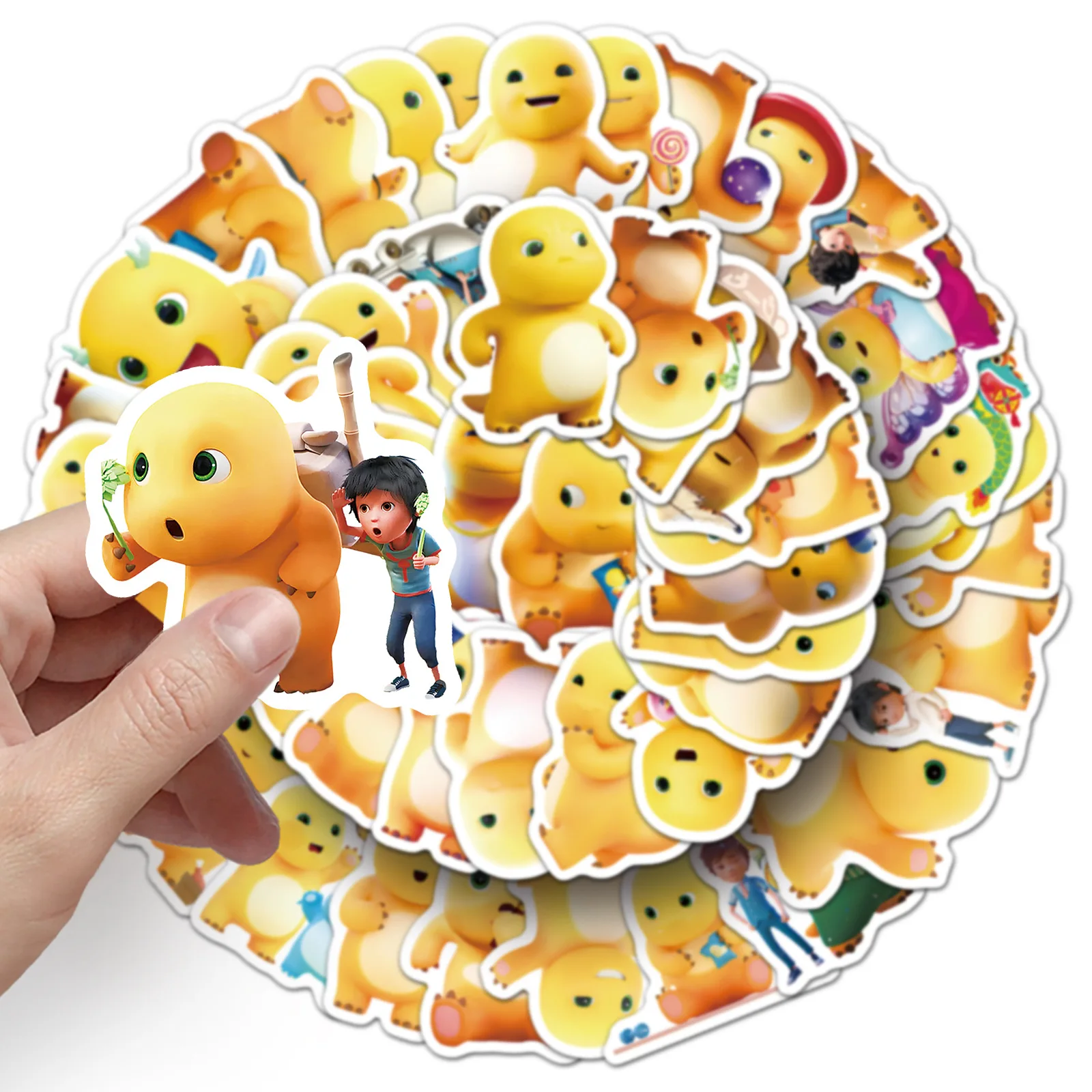 50 stks/pak Leuke Kawaii Melk Draak Stickers Nailong Decals Voor Telefoon Laptop Koffer Notebook Skateboard Waterdichte Stickers